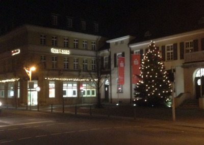 Weihnachtsbaum Sparkasse in Finsterwalde